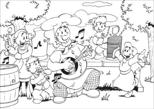 Раскраска музыкальный батл