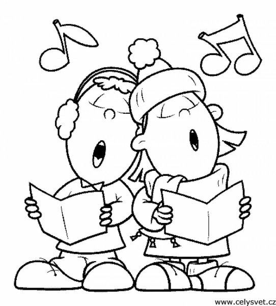 Хор раскраска для детей