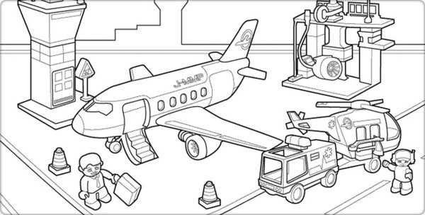 Раскраска конструктор лего