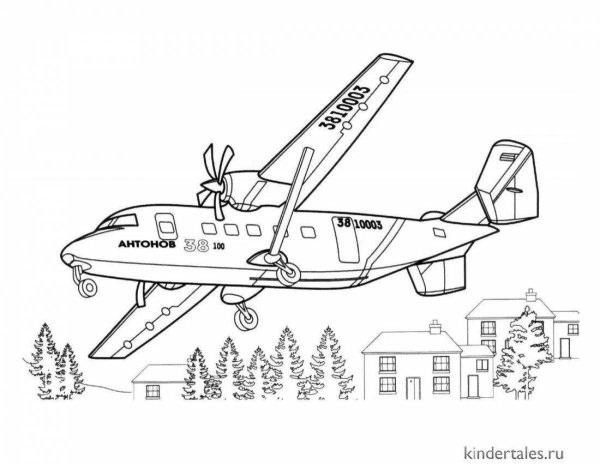 Пожарный самолет раскраска