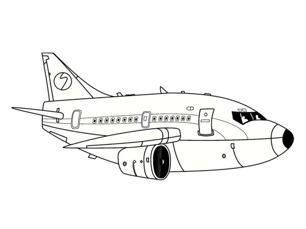 Раскраски самолеты пассажирские авиалайнеры