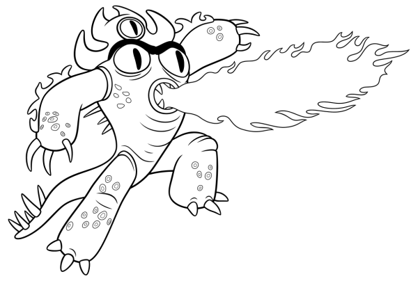 Раскраска 6 героев