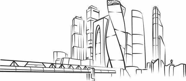 Москва Сити вектор