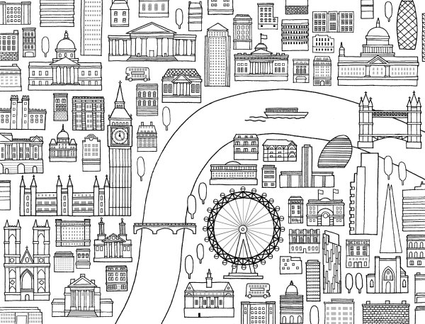 Раскраска "город"