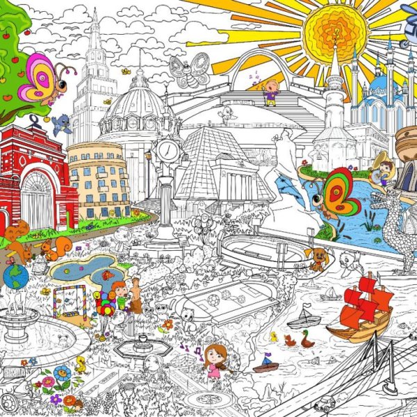 Раскраска "город"