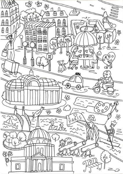 Раскраска "город"