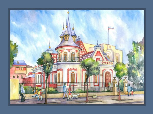 Особняк Клодта Самара Графика