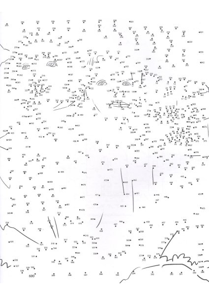 Соединить точки по цифрам сложные