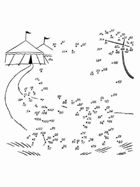 Рисование по точкам с цифрами