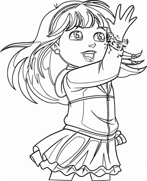 Даша путешественница взрослая раскраска