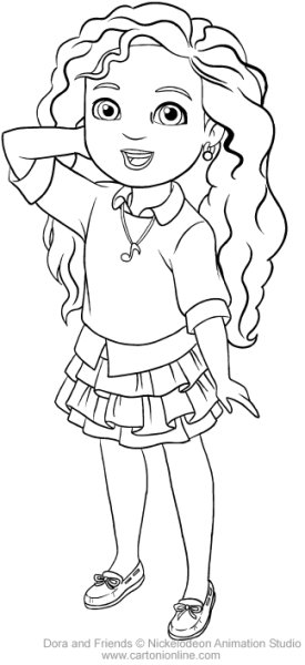 Раскраска Dora and friends