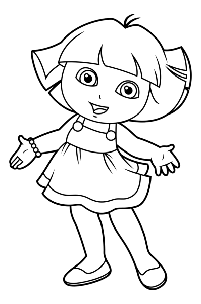 Даша Следопыт раскраска