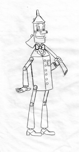 Железный дровосек волшебник изумрудного города нарисовать