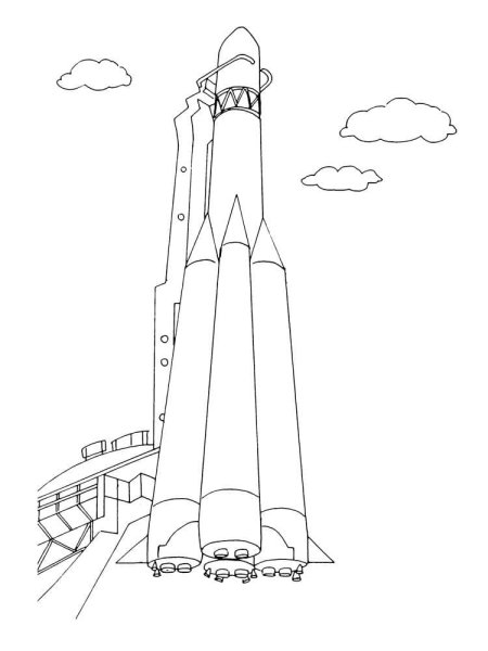 Ракетоноситель раскраска