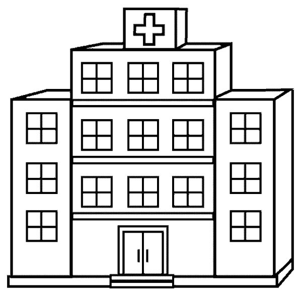 Раскраска больница