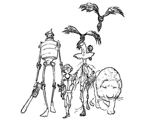 Людоед волшебник изумрудного города раскраска