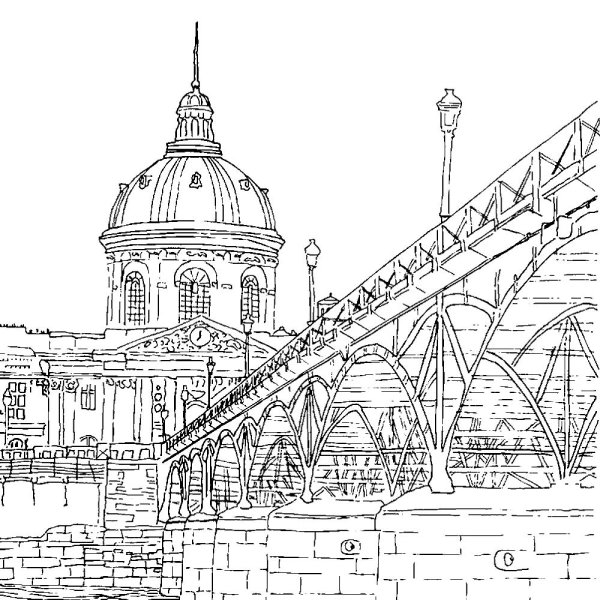 Раскраска мост