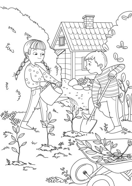 Майские раскраски