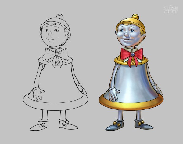 Городок в табакерке рисунок мальчика колокольчика