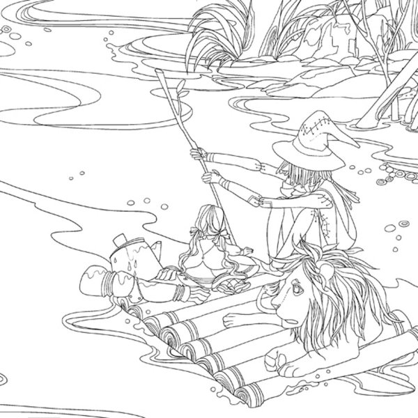 Волшебник изумрудного города раскраска