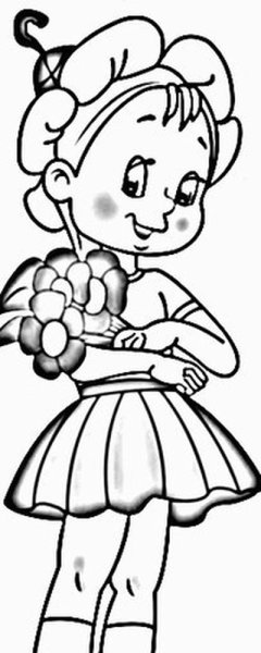 Герои Незнайки раскраска