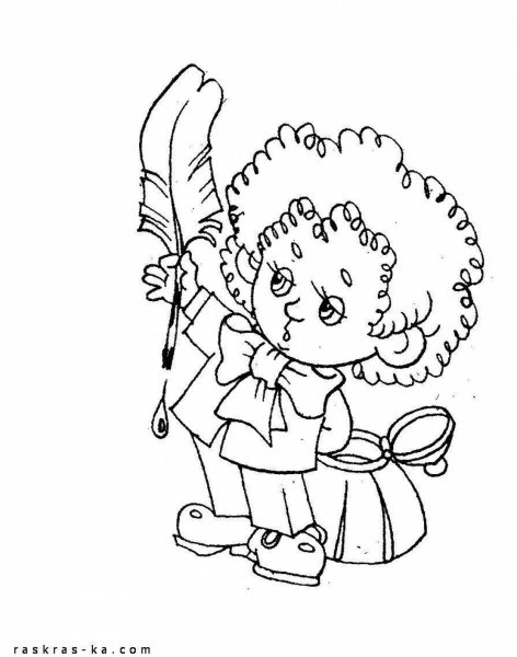 Раскраски героев Носова Незнайка и его друзья