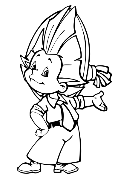 Разукрашка Незнайка