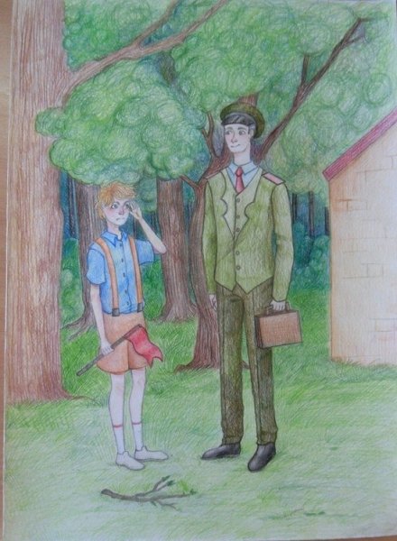 Иллюстрация к рассказу честное слово Леонид Пантелеев