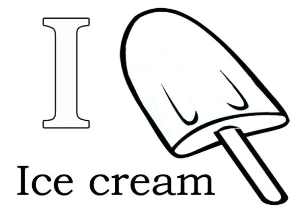 Английские карточки раскраски