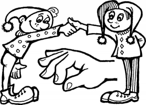 Раскраска Здравствуйте