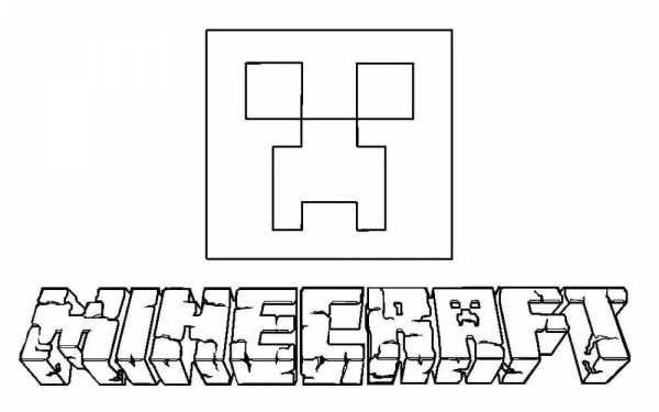 Раскраски в стиле майнкрафт