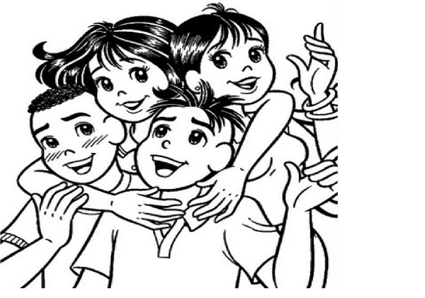 Раскраска Дружба