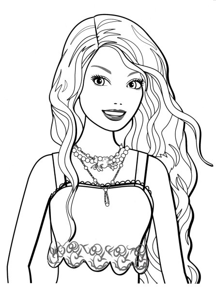 Раскраска. Барби
