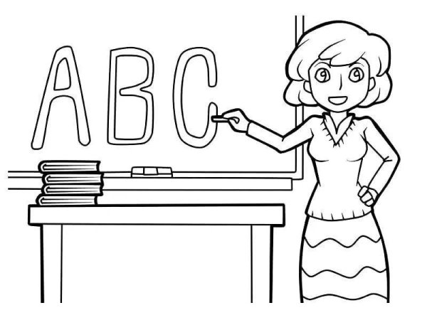 Учтельраскраска для детей