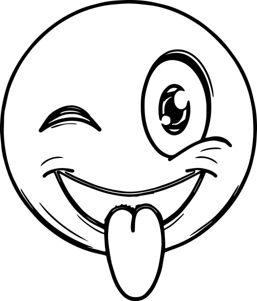 Раскраски смешные рожицы