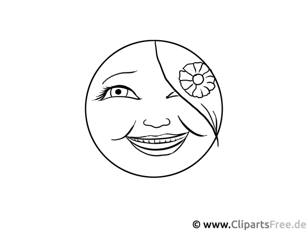 Улыбка раскраска