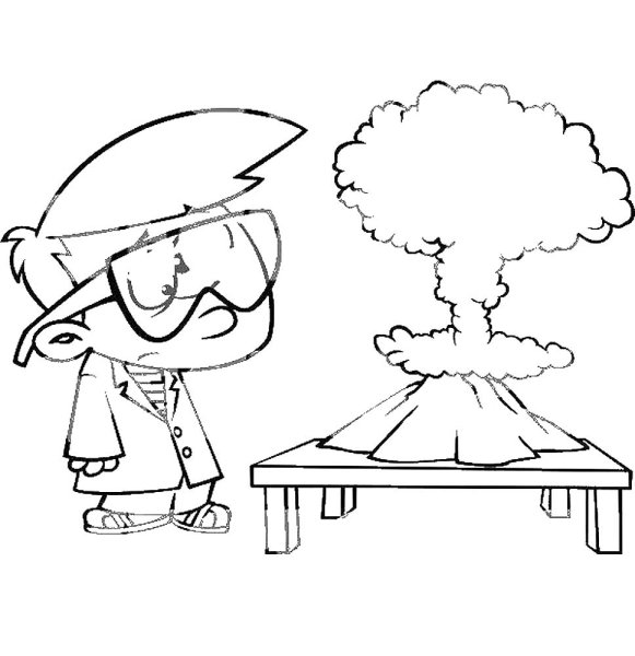 Раскраска эксперименты для детей