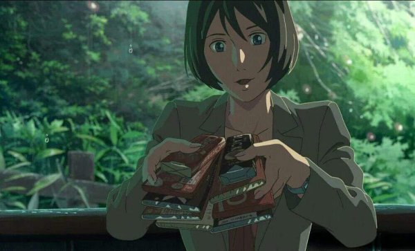 Макото Синкай сад изящных слов