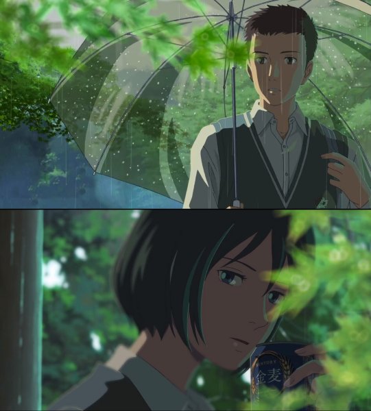 Сад изящных слов аниме