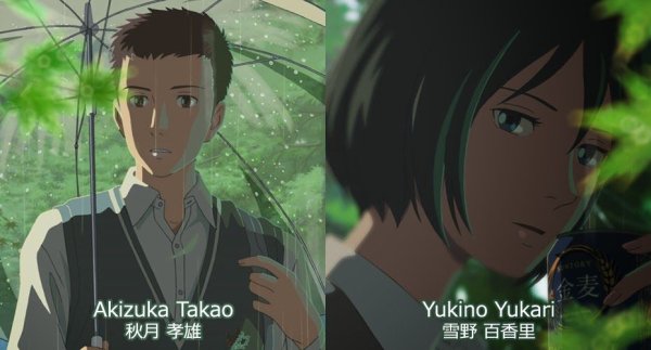 Сад изящных слов мультфильм 2013 Постер