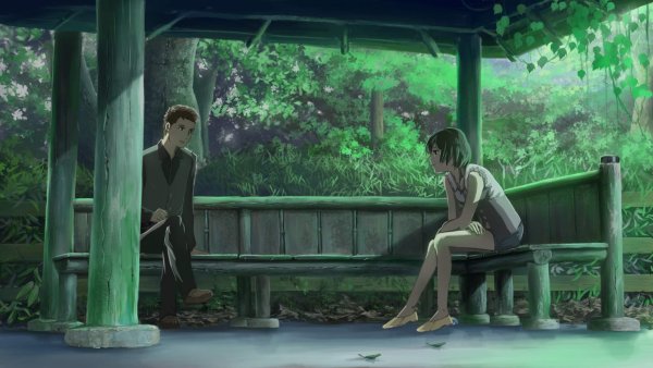 Сад изящных слов аниме