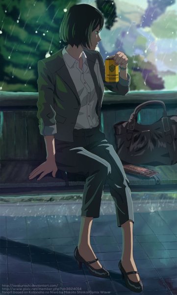 Сад изящных слов аниме