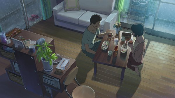 Аниме Макото Синкай сад изящных слов