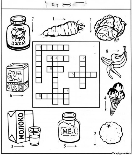 Еда на английском для детей задания