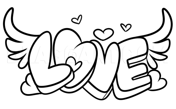 Раскраски граффити для девочек