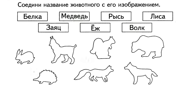 Соединить картинку со словом
