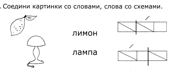 Схема слова 1 класс