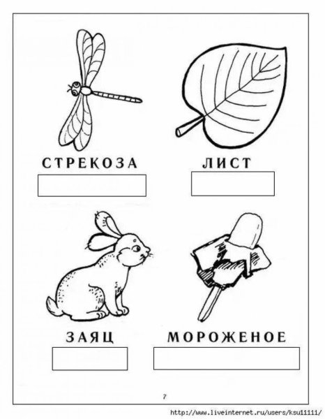 Задание для детей деление слов на слоги