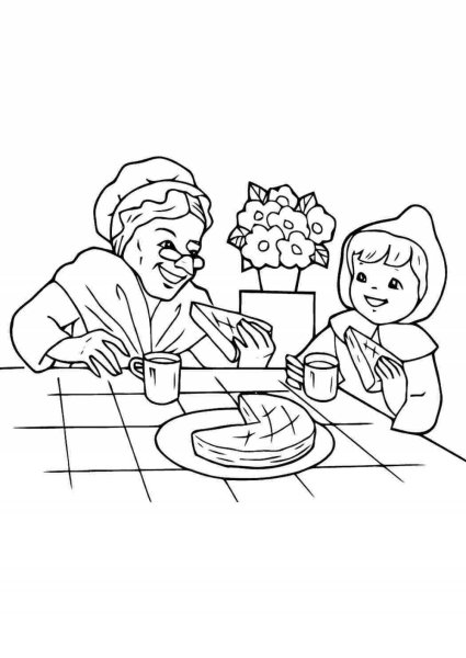Раскраска для бабушки от внука