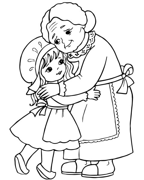 Красная шапочка раскраска для детей